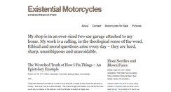 Desktop Screenshot of existentialmotorcycles.com